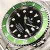 Rolex Submariner Anniversary 16610LV Green Bezel Black Dial Kermit Stainless Steel Second Hand Watch Collectors 5