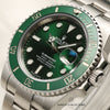 Rolex Submariner Hulk 116610LV Stainless Steel Second Hand Watch Collectors 4