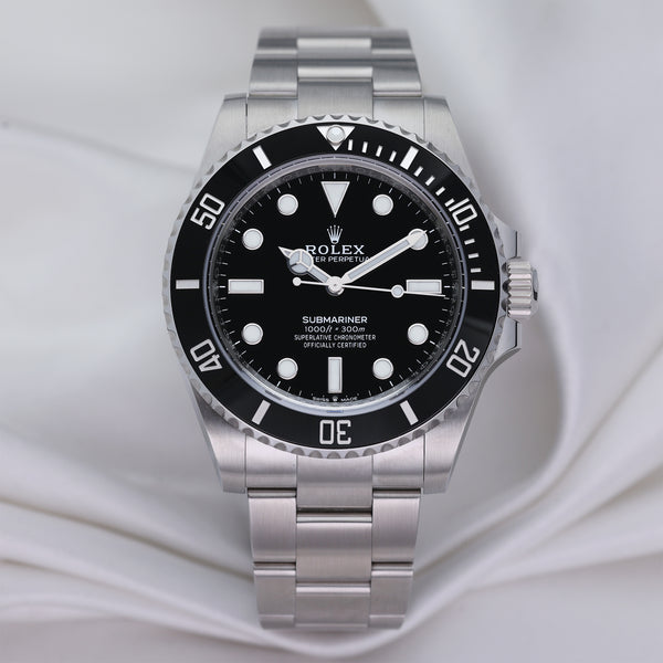 Rolex Submariner Non-Date 124060 Stainless Steel Second Hand Watch Collectors 1