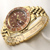 Rolex Vintage GMT-Master 1675 18K Yellow Gold Brown Nipple dial, Rootbeer bezel Second Hand Watch Collectors 3