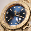 Rolex Yacht-Master 16628 18K Yellow Gold Blue Dial Second Hand Watch Collectors 4