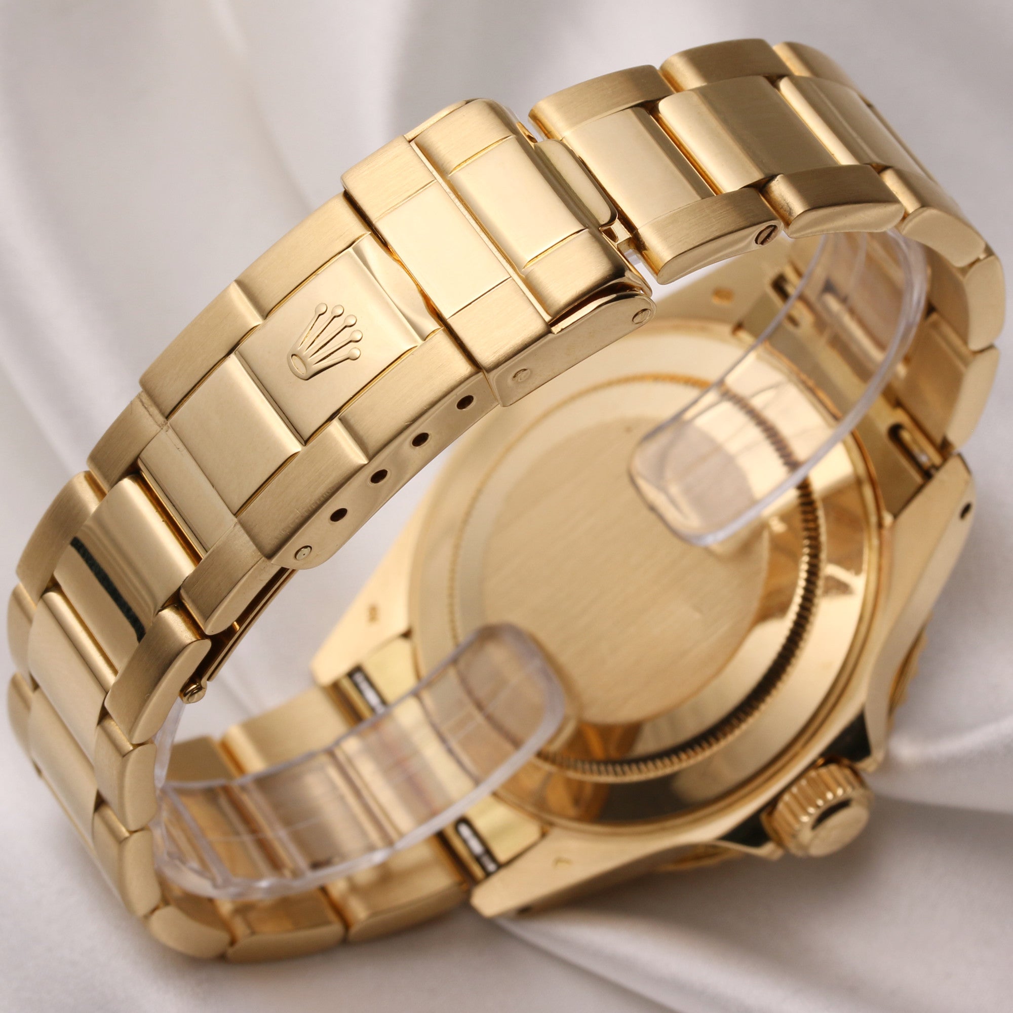 Rolex Yacht-Master 16628 18K Yellow Gold Blue Dial Second Hand Watch Collectors 5