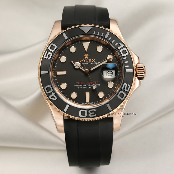 Rolex Yacht-Master 40mm 116655 18K Rose Gold Second Hand Watch Collectors 1