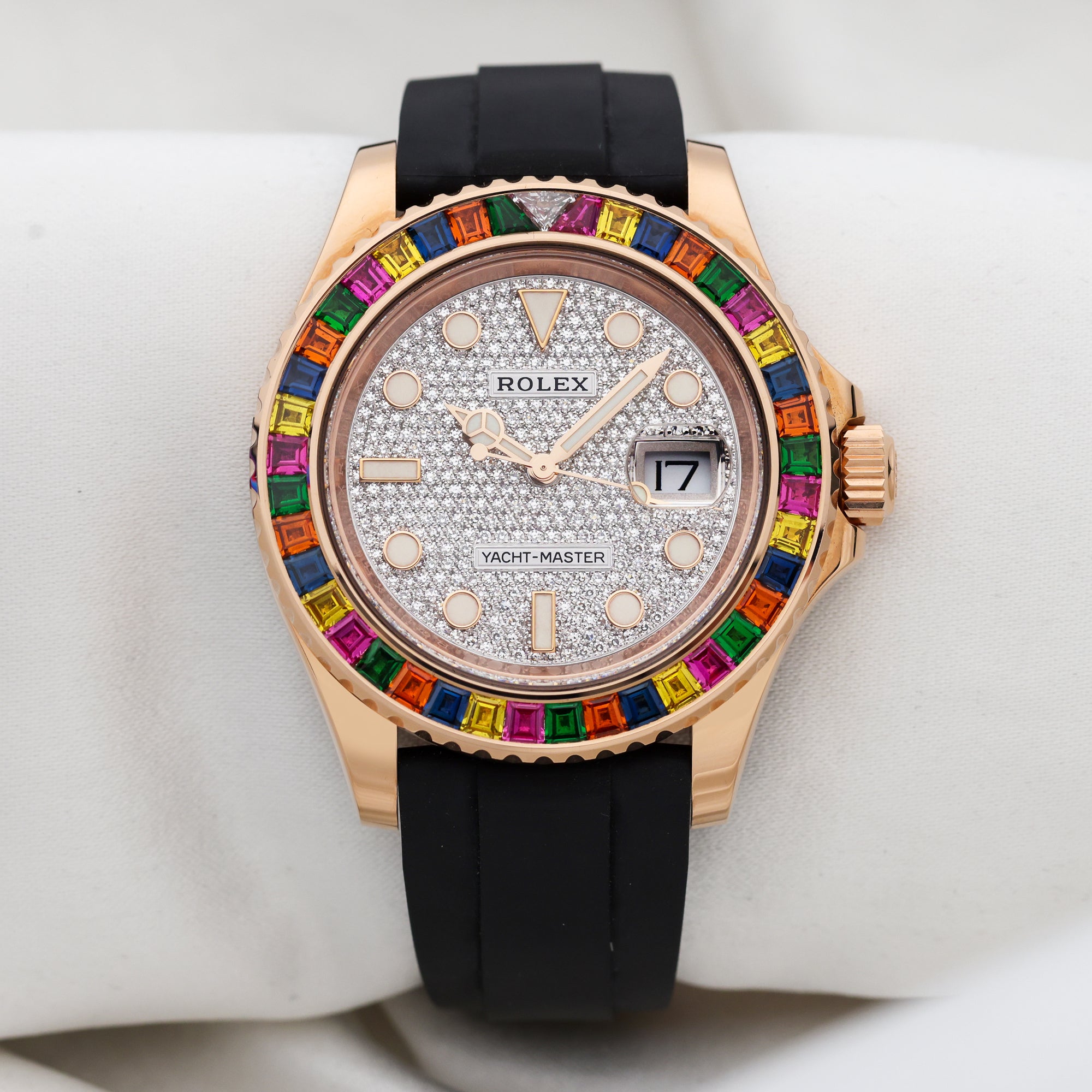 Rolex-Yacht-Master-Tutti-Fruity-18K-Rose-Gold-116695SATS-Second-hand-WatcH-Collectors-1