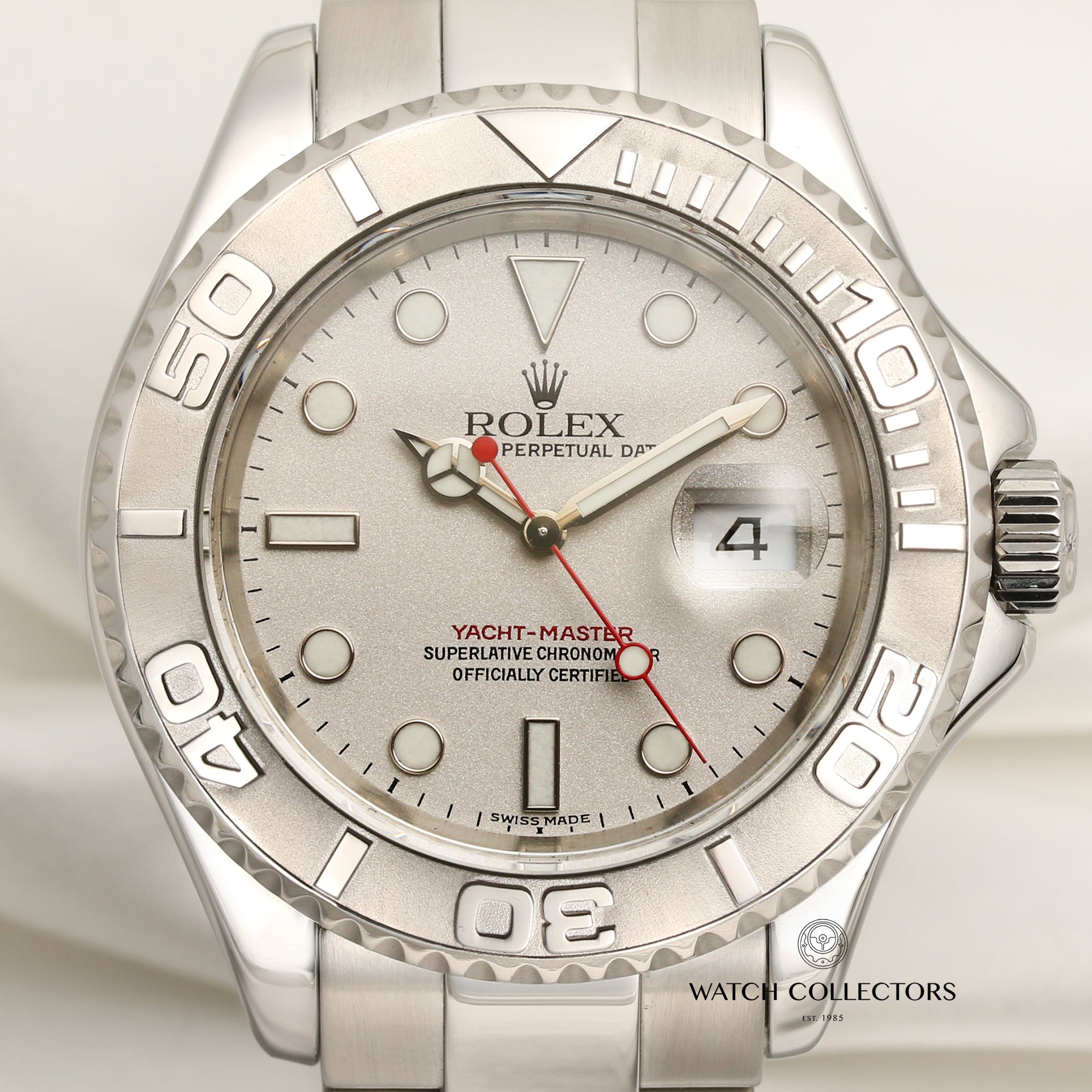 Rolex Yacht-master stainless steel second hand watch collectors 2