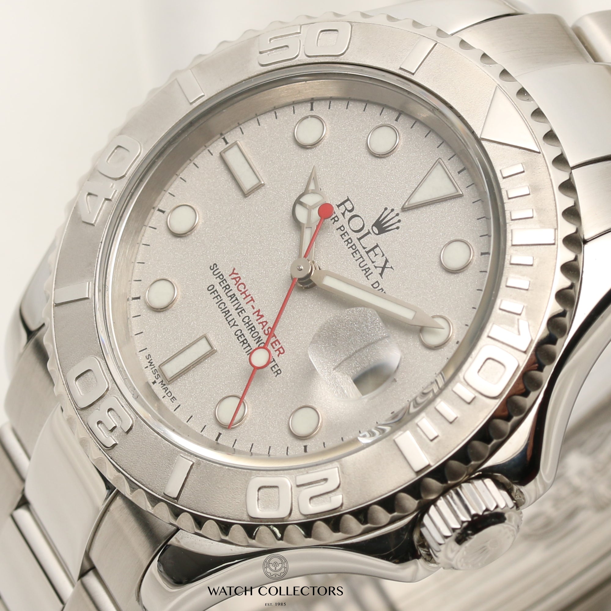 Rolex Yacht-master stainless steel second hand watch collectors 4