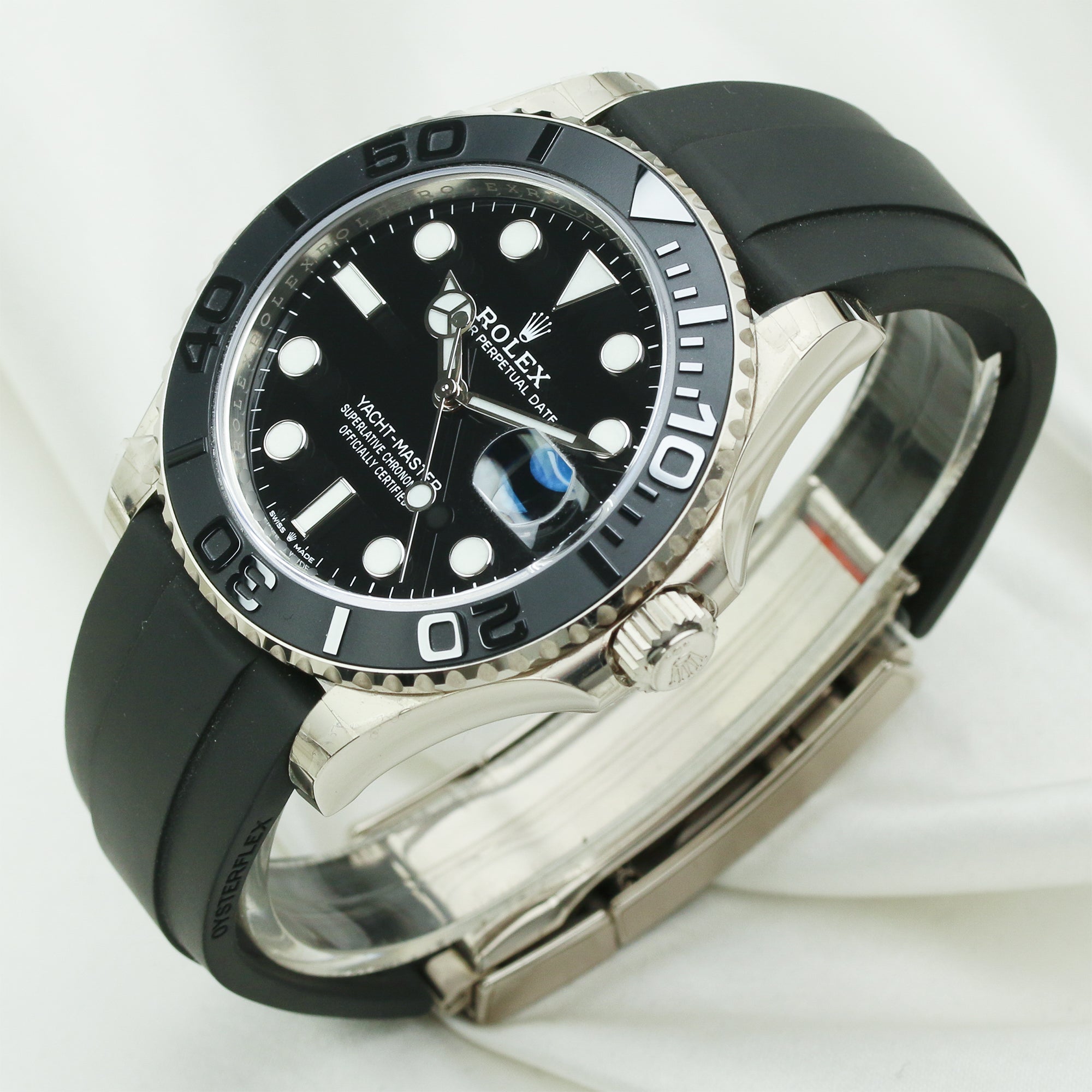 Rolex Yachtmaster 226659 18K White Gold 2 Second Hand Watch Collectors 1-2