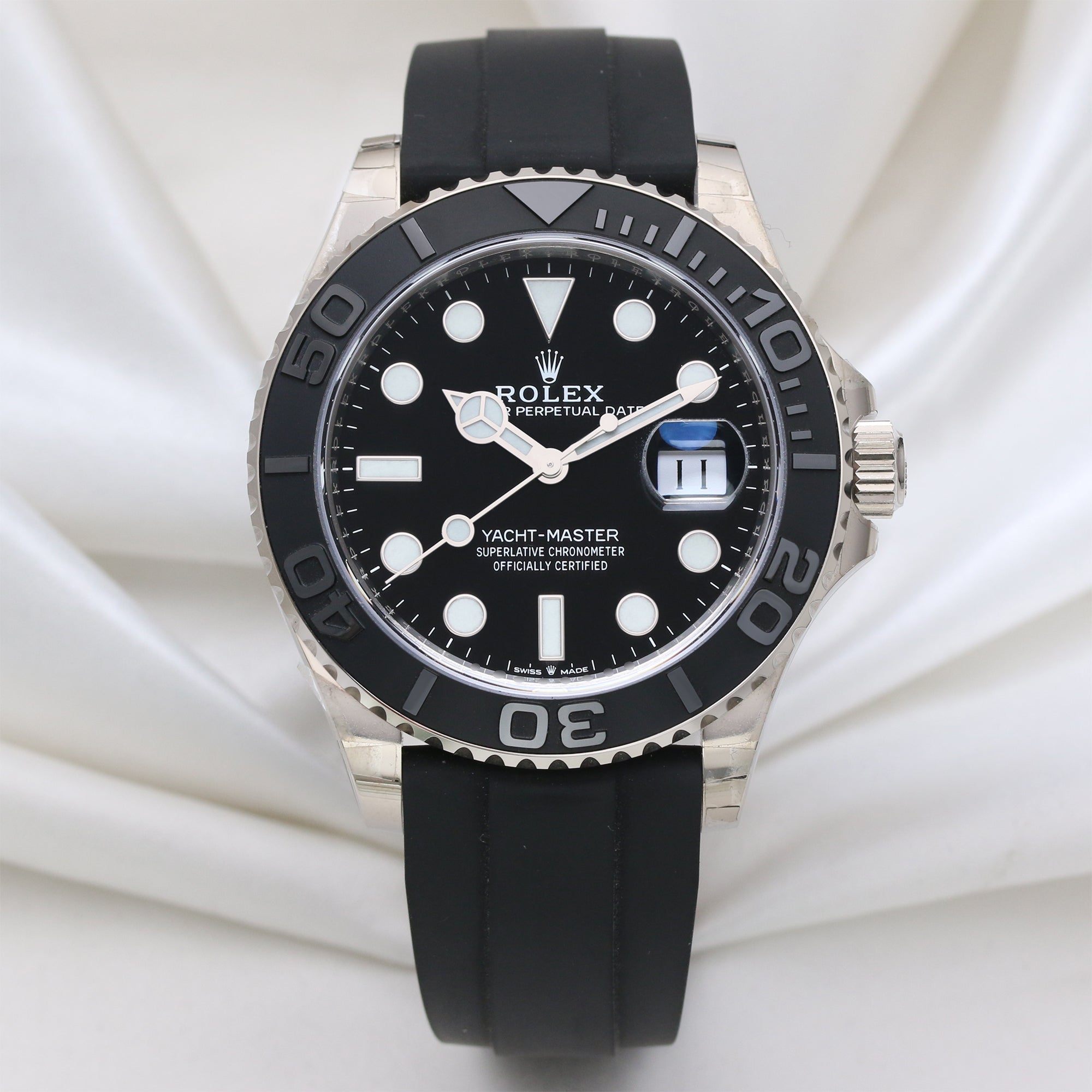 Rolex Yachtmaster 226659 18K White Gold 2 Second Hand Watch Collectors 1-21