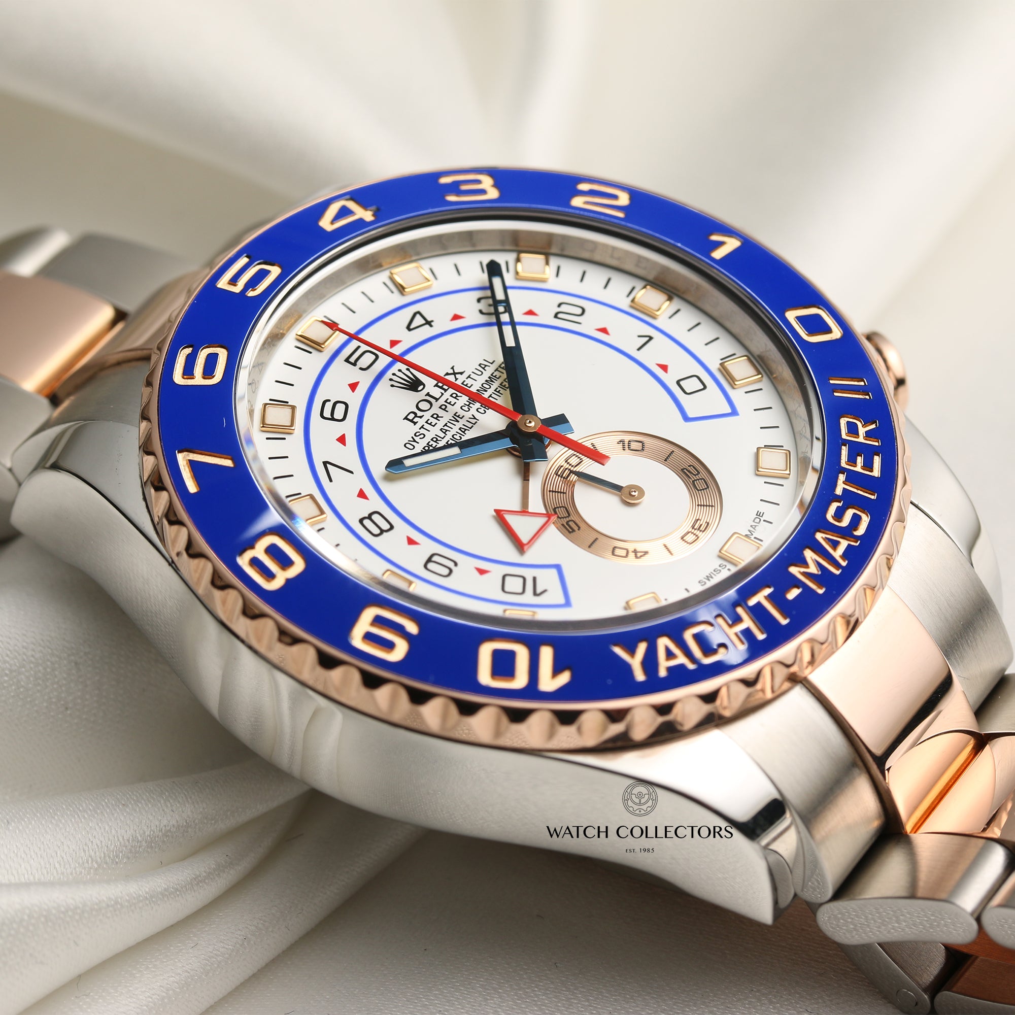 Rolex Yachtmaster II 116681 Steel & Rose Gold Second Hand Watch Collectors 5