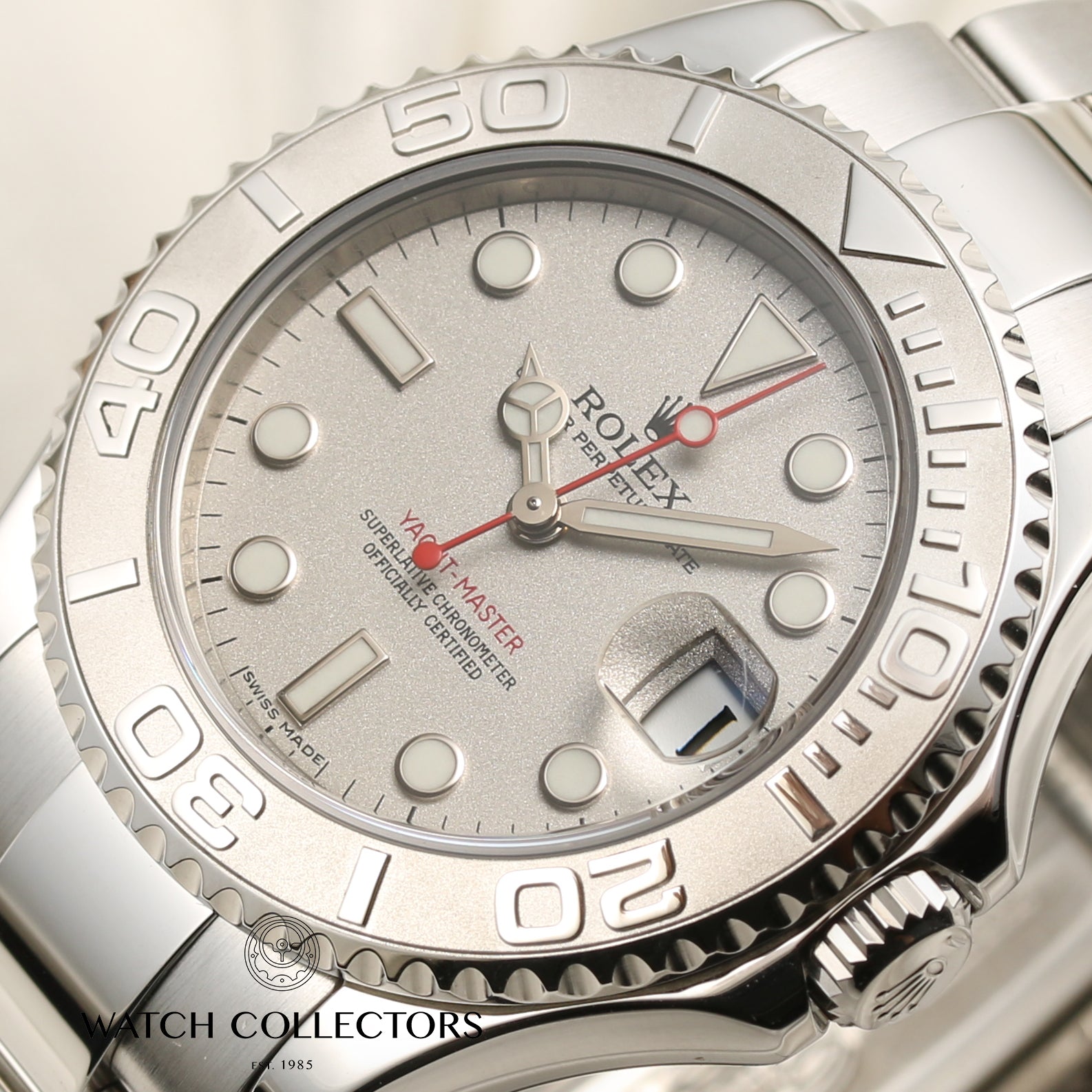 Rolex mid-size Yacht-Master 35mm Stainless Steel Second Hand Watch Collectors 4