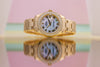 Rolex Pearlmaster DateJust 34 | REF. 81338 | Mother of Pearl Roman Dial | Double Diamond Bezel | Box & Papers | 2012 | 18k Yellow Gold