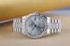 Rare Rolex Day-Date | REF. 118366 | Platinum | Ice Blue Dial | Baguette Bezel, Diamond Hours & Diamond Bracelet