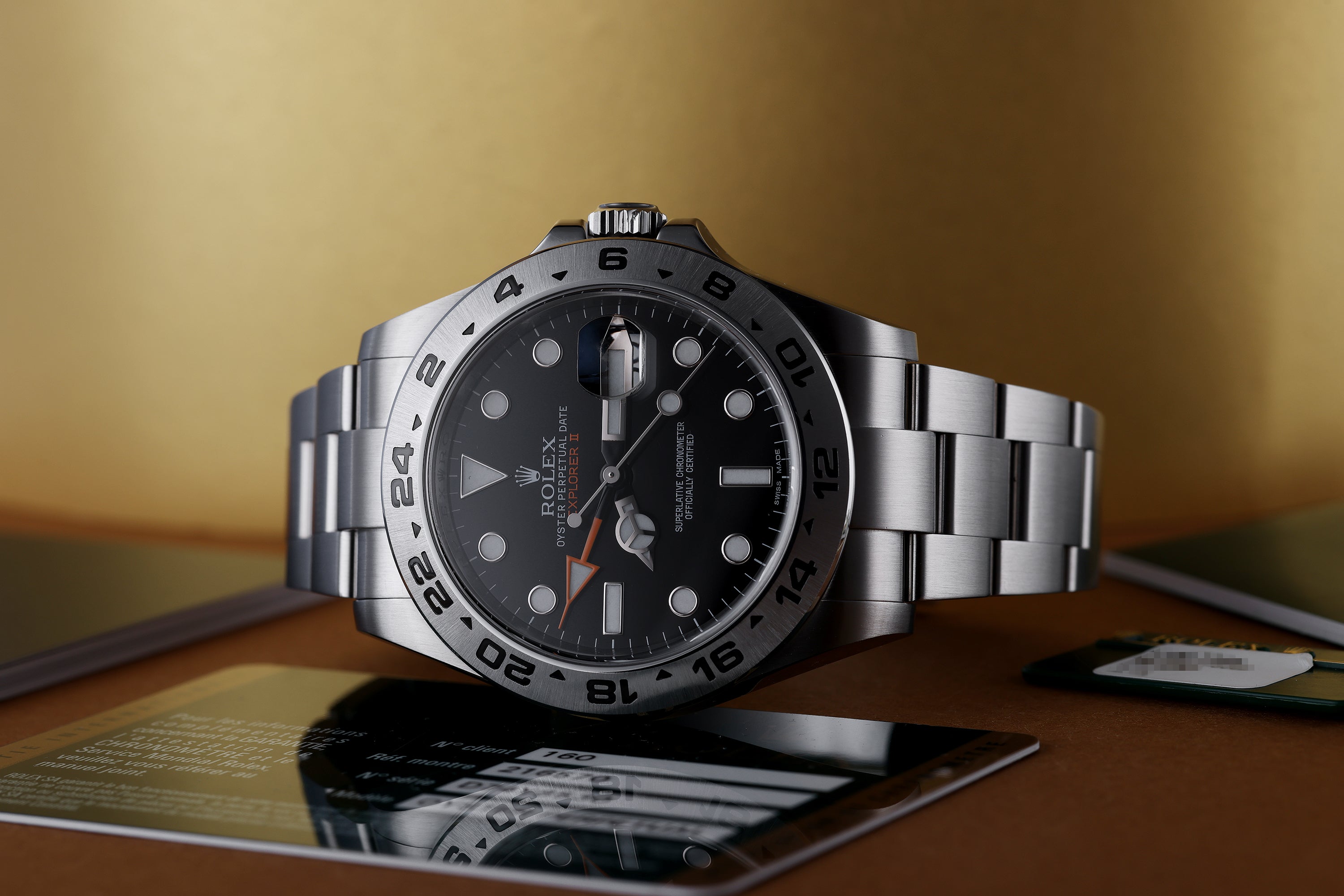 Rolex Explorer II | REF. 216570 | Black Dial | Stainless Steel | 2014 | Box & Papers
