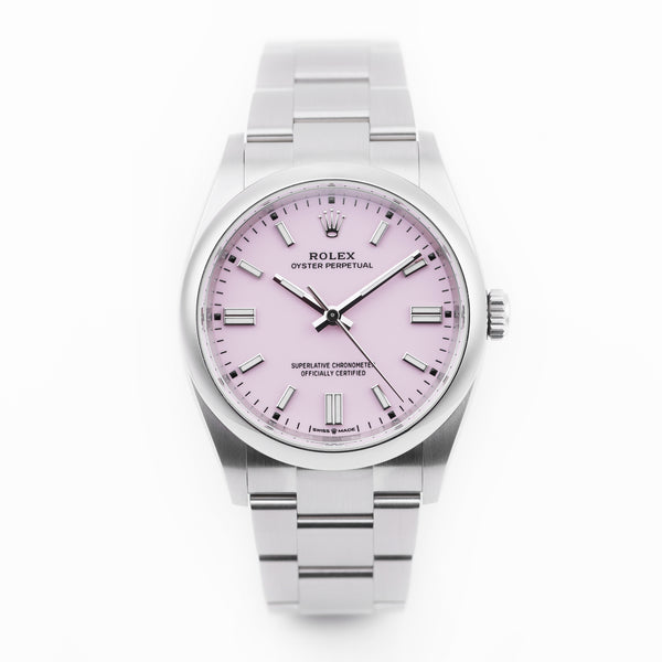 Unworn Rolex Oyster Perpetual | 36MM | REF. 126000 | Candy Pink | Stainless Steel | 2021