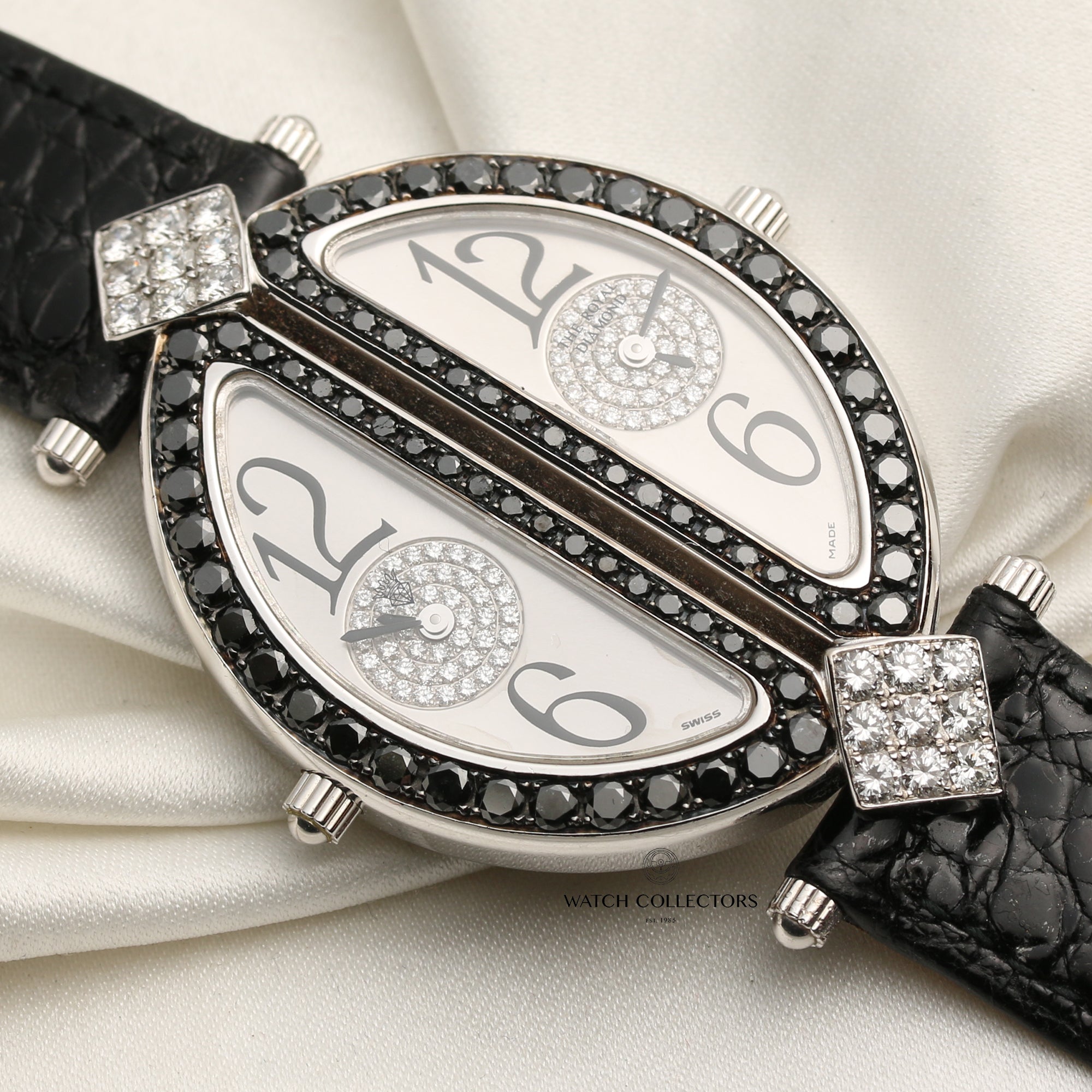 Royal Diamond 18K White Gold Second Hand Watch Collectors 5