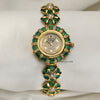 The Royal Diamond 18K Yellow Gold Diamond & Emerald Second Hand Watch Collectors 1