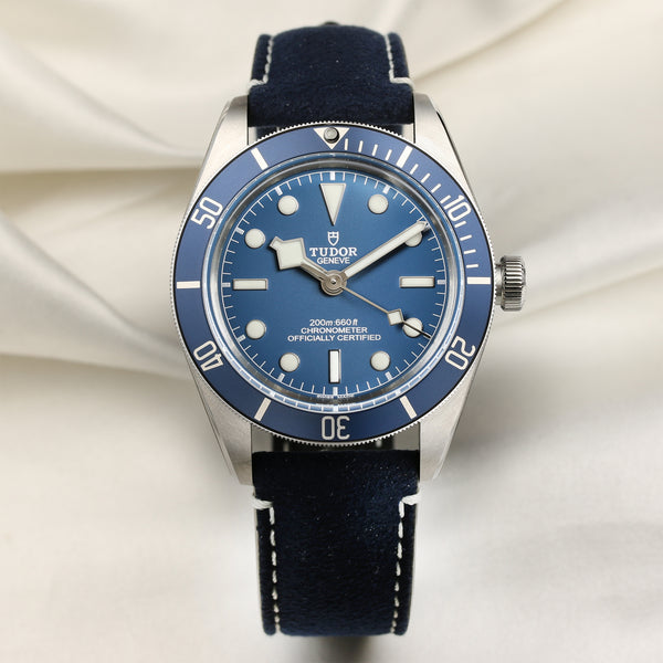 Tudor Stainless Steel Blue Dial Second Hand Watch Collectors 1
