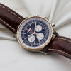 Unworn Breitling Steel & Rose Gold Second Hand Watch Collectors 4