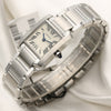 Unworn Cartier Tank Francaisse Stainless Steel Second Hand Watch Collectors 3