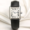 Unworn Cartier Tank Solo Stainless Steel Second hand Watch Collectors 1