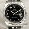 Unworn DateJust 116234 Stainless Steel 18K White Gold Bezel Second Hand Watch Collectors 2