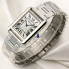 Unworn Full Set Cartier Tank Solo Stainless Steel Second hand Watch Collectors 3