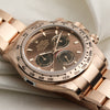 Unworn Full Set Rolex Daytona 116505 18K Rose Gold Chocolate Dial Second Hand Watch Collectors 5
