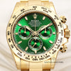 Unworn-Full-Set-Rolex-Daytona-116508-18K-Yellow-Gold-Green-Dial-Second-Hand-Watch-Collectors-2