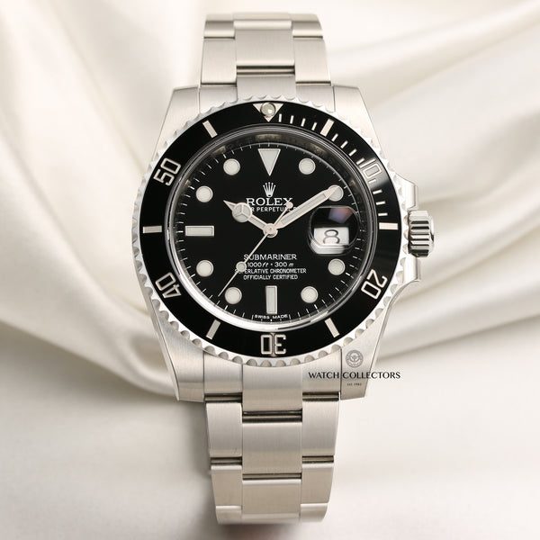 Unworn Full Set Rolex Submariner 116610LN Stainless Steel Second Hand Watch Collectors 1