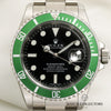 Unworn Full Set Rolex Submariner 16610LV Green Anniversary Stainless Steel Second Hand Watch Collectors 2