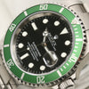 Unworn Full Set Rolex Submariner 16610LV Green Anniversary Stainless Steel Second Hand Watch Collectors 4