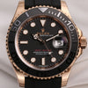 Unworn Full-Set Rolex Yacht-Master II 116655 18K Rose Gold Rubber Strap & Bezel Second Hand Watch Collectors 2