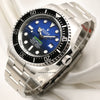 Unworn Fullset Rolex 126600 Deep Sea Deep Blue Sea Dweller James Cameron Stainless Steel Second Hand Watch Collectors 3