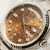 Unworn Fullset Rolex Day-Date 118239 Brown Jubilee Diamond Dial Second Hand Watch Collectors 4