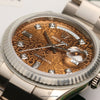 Unworn Fullset Rolex Day-Date 118239 Brown Jubilee Diamond Dial Second Hand Watch Collectors 6