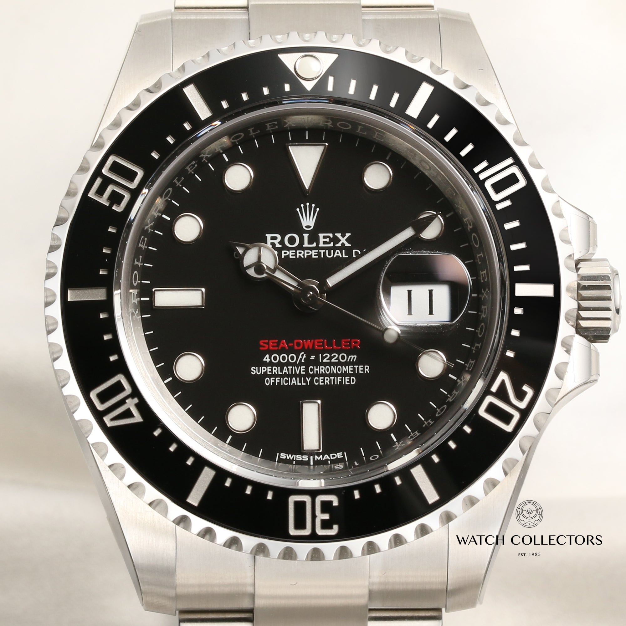 Unworn Fullset Rolex Single Red Sea-Dweller 126600 Stainless Steel Second Hand Watch Collectors 2
