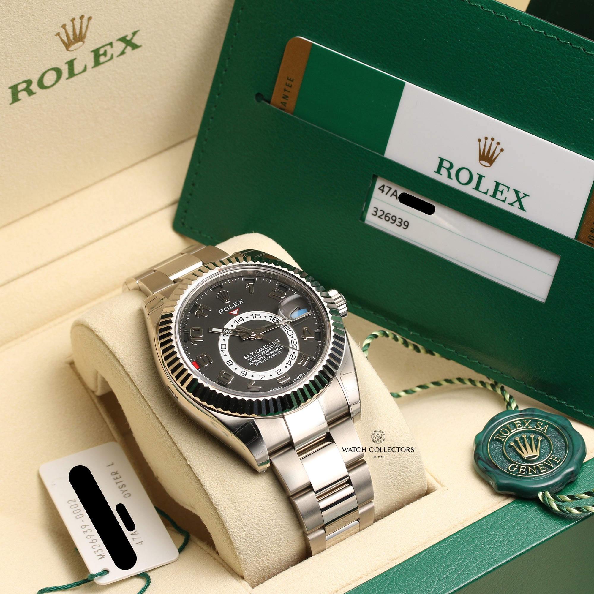 Rolex Sky Dweller 326939 18k White Gold Like New Condition Still