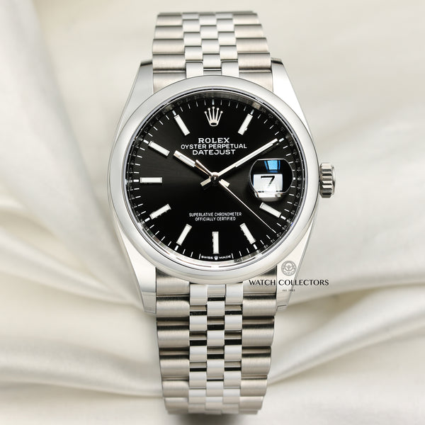 Unworn Rolex DateJust 126200 Stainless Steel Second Hand Watch Collectors 1