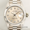 Unworn Rolex DateJust 69179 18K White Gold Silver Diamond Dial Second Hand Watch Collectors 2