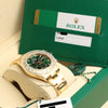 Unworn Rolex Daytona 116508 18K Yellow Gold Green Dial Second Hand Watch Collectors 10