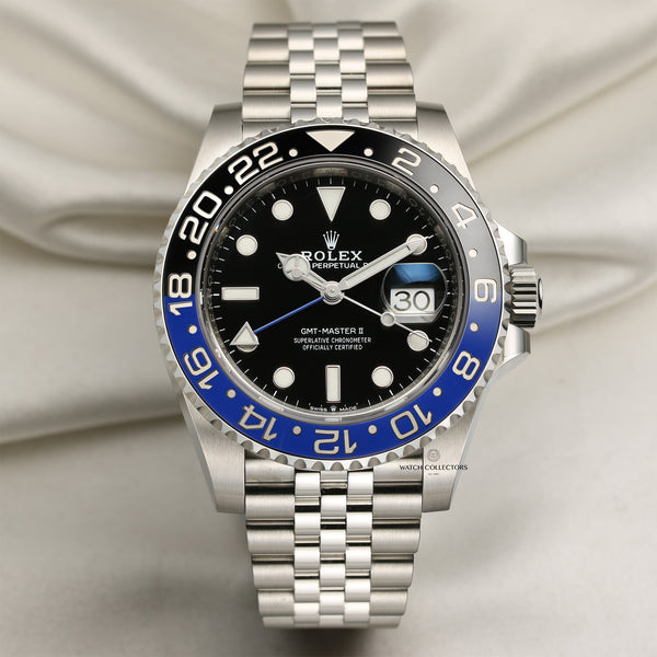 Unworn Rolex GMT-Master II 126710BLNR Batgirl Stainless Steel Second Hand Watch Collectors 1