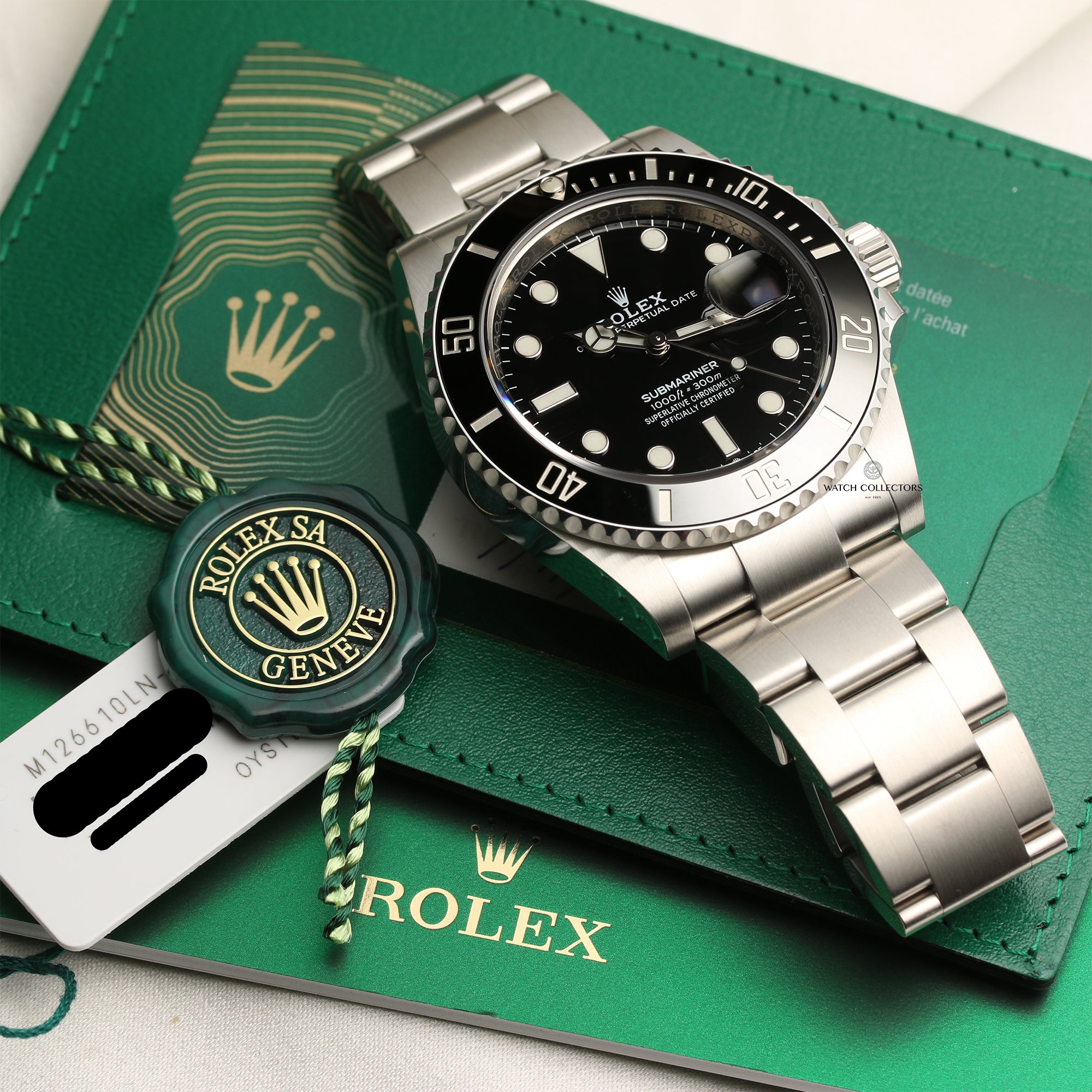 Unworn Rolex Submariner 126610LN Ceramic Stainless Steel Second Hand Watch Collectors 10