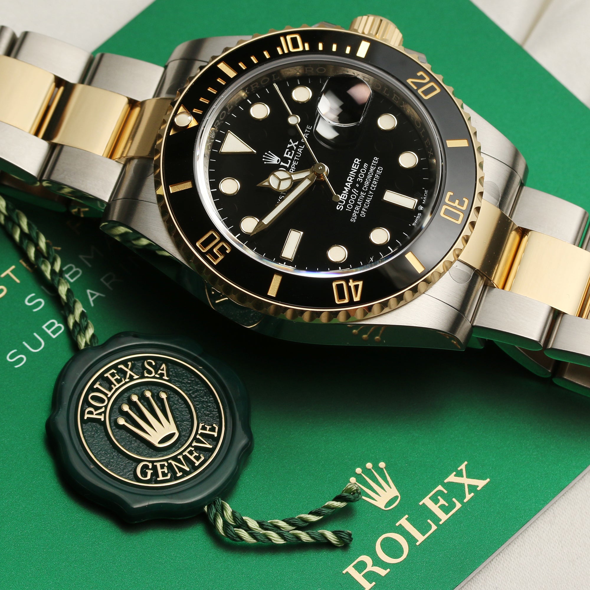 Rolex submariner best sale 2 tone black