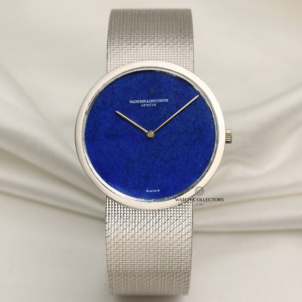 Vacheron Constantin 18K White Gold Lapis Lazuli Second Hand Watch Collectors 1