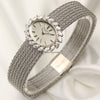Vacheron Constantin 18K White Gold Marquise Diamond Bezel Second Hand Watch Collectors 3