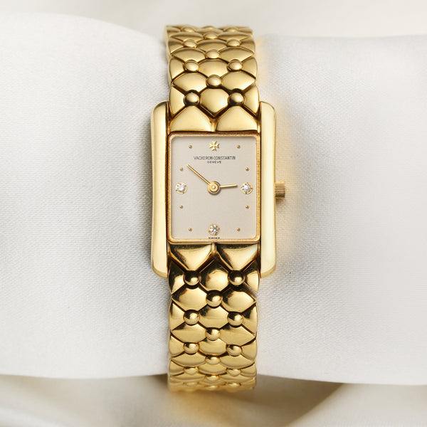 Vacheron Constantin 18K Yellow Gold Diamond Second Hand Watch Collectors 1