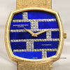 Vacheron Constantin 18K Yellow Gold Lapis Lazuli Diamond Dial Second Hand Watch Collectors 2