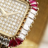Vacheron Constantin 18K Yellow Gold Pave Dial Diamond & Ruby Bezel Second Hand Watch Collectors 5