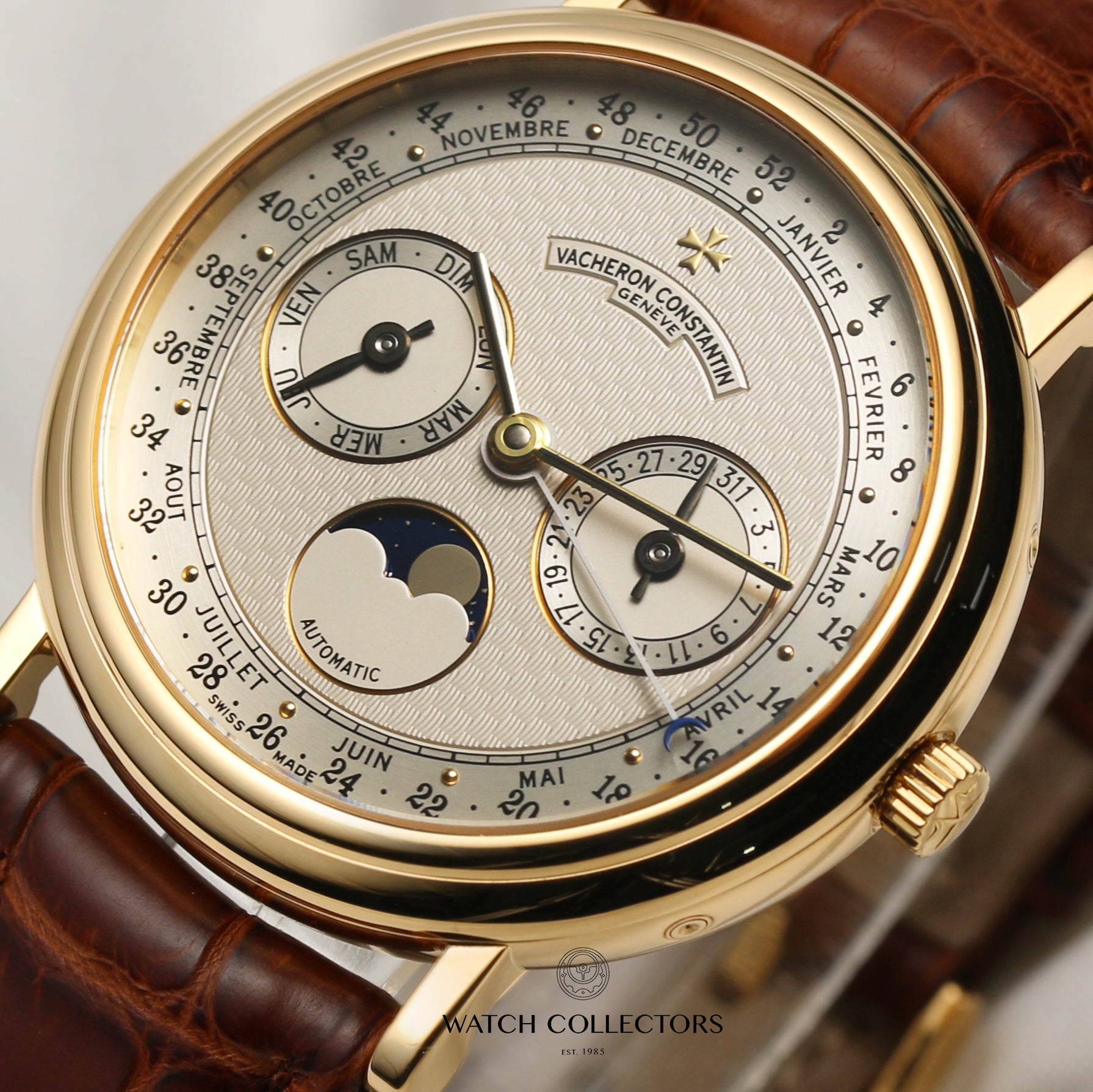 Vacheron Constantin Annual Calendar 52 Weeks 47052 000J 4 18k Yellow Gold