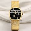 Vacheron Constantin Onyx Diamond Dial 18K Yellow Gold Second hand Watch Collectors 1